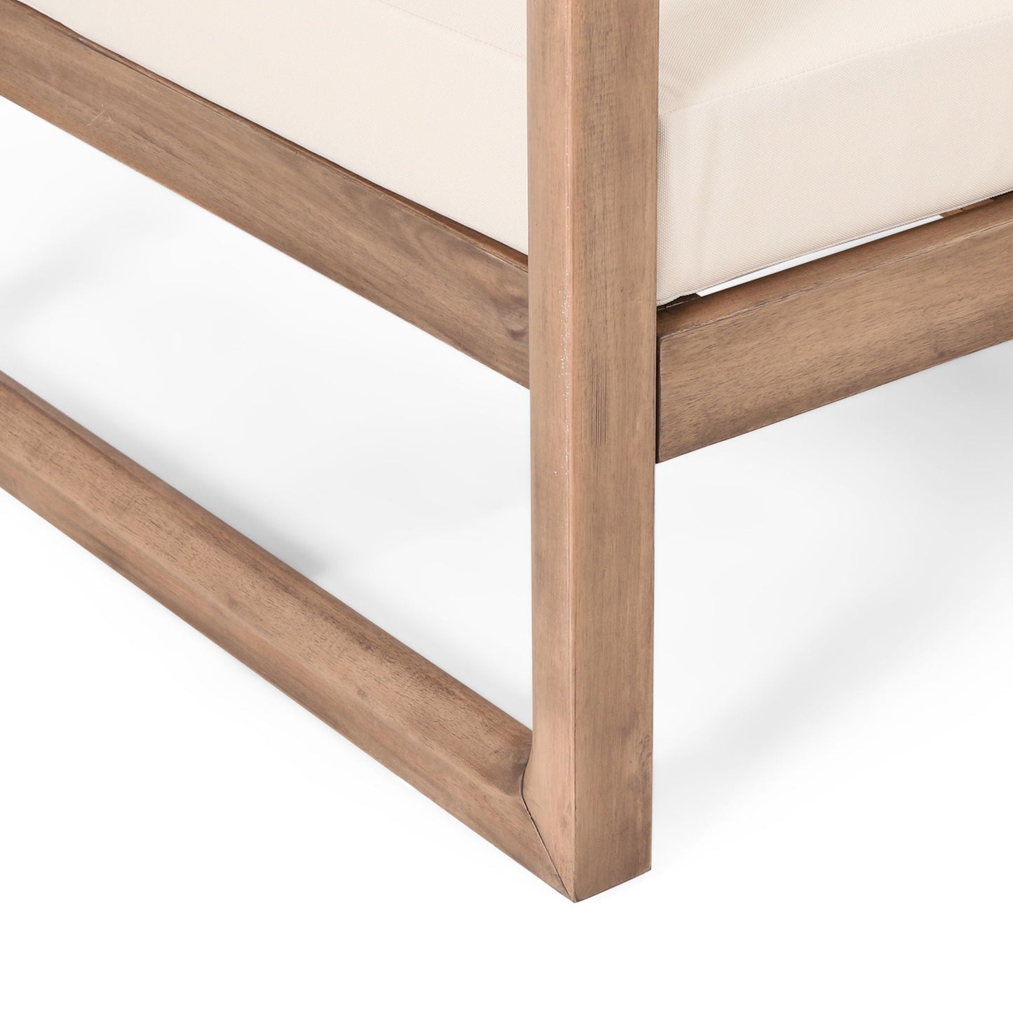 Outdoor Acacia Wood Patio Club Chair
