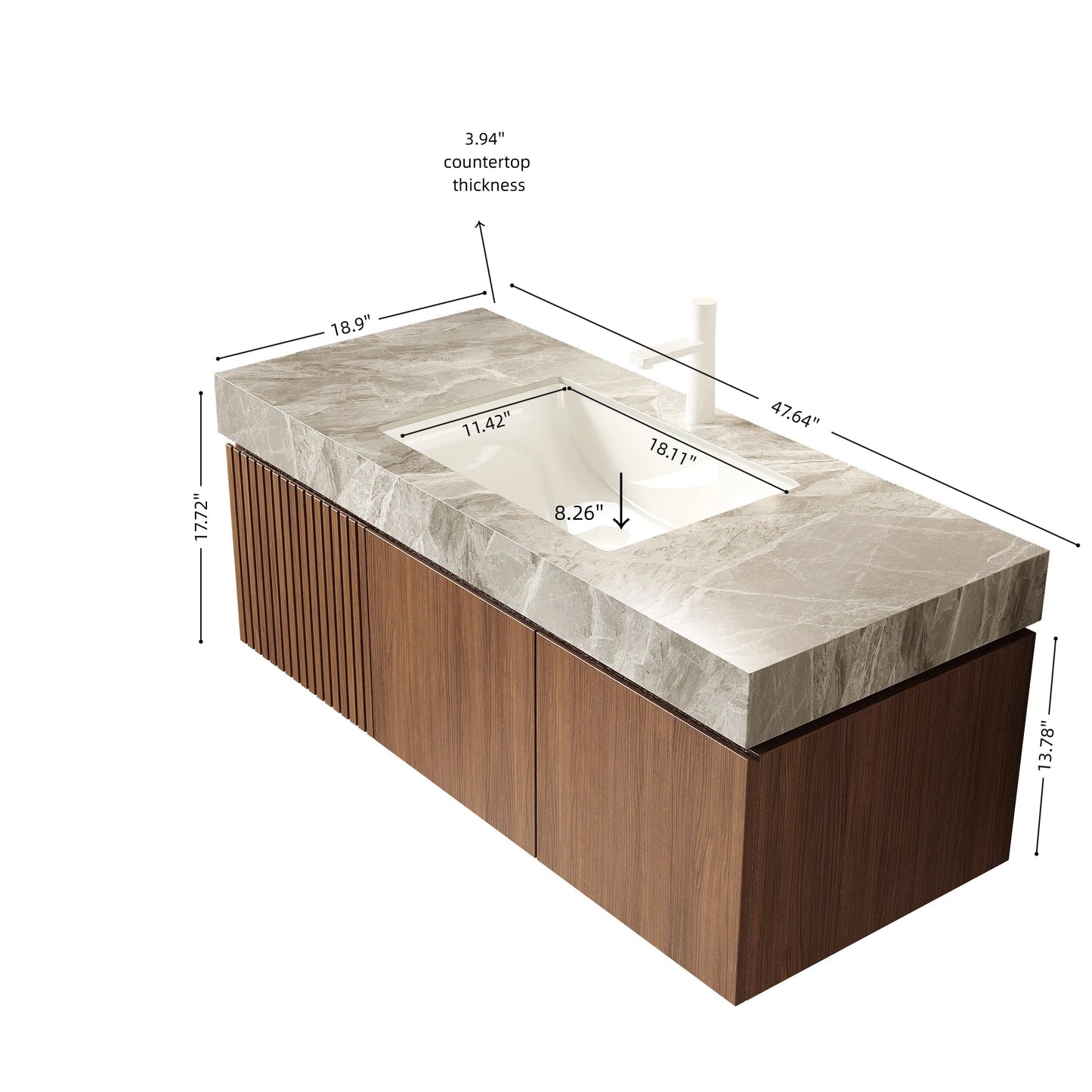 MURI 48" Bathroom Vanity & Sink