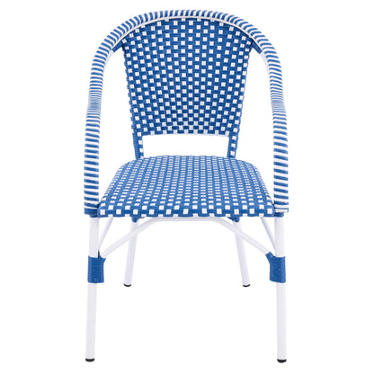 Outdoor Bistro Chairs with Aluminum Frame, Set of 2