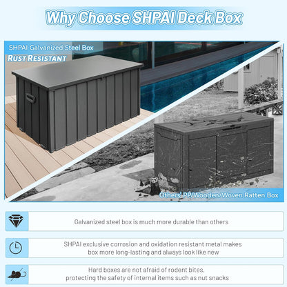 190 Gallon Metal Deck Box