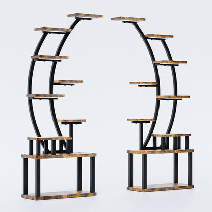 9 Tiered Indoor Plant Stand With 5 Adjustable Grow Lights