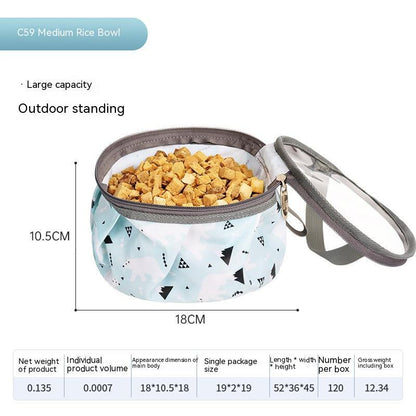 Dog Pet Bowl C59 Portable Supplies