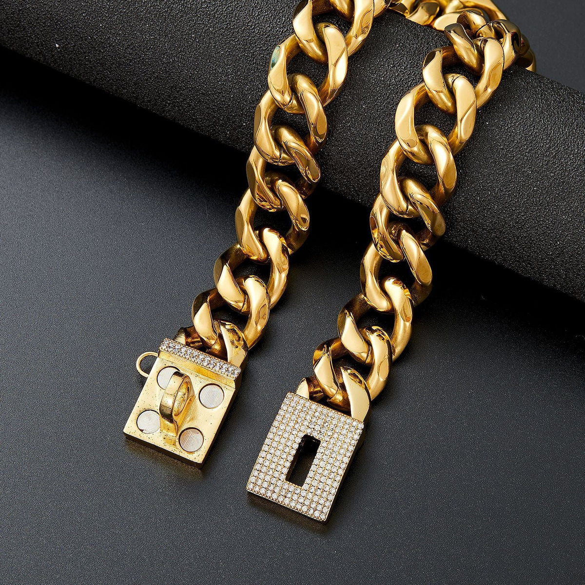 19mm Stainless Steel Dog Chain Pet Dog Necklace Collar