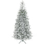 HOMCOM 9 ft Artificial Frosted Christmas Tree