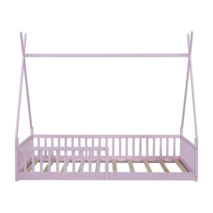 House Shaped Design Bed With Fence