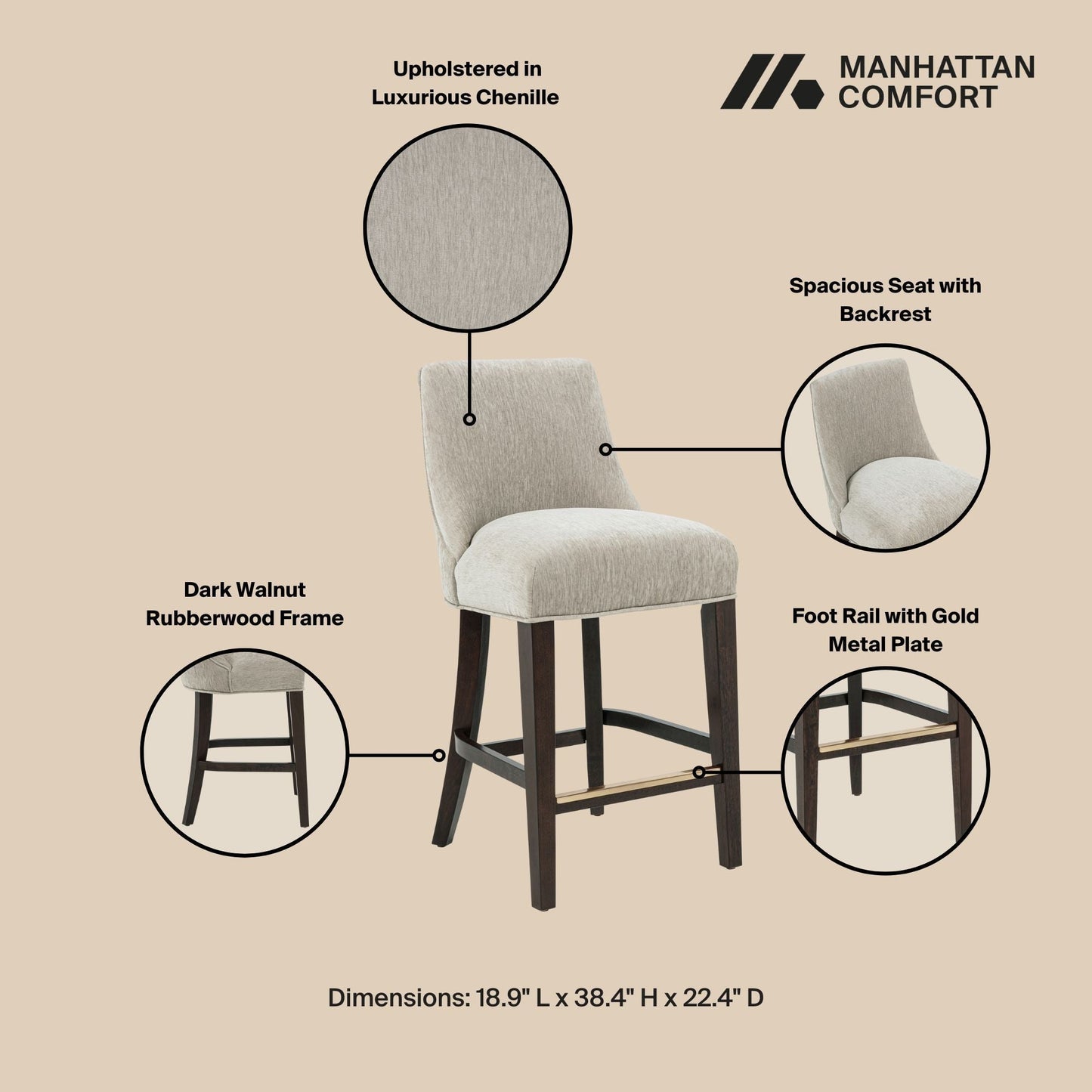 Beever - Counter Stool