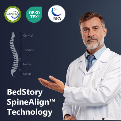 Bedstory Spine Align Pro 14" King Firm Cooling Hybrid Mattress