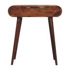 Solid Wood Mini Round Chestnut Fold Vanity