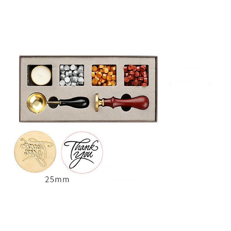Full Set Of Gift Box With Wax Grain Seal Head