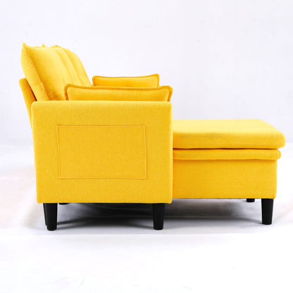 L-Shaped Reversible Chaise Sectional Sofa With Storage