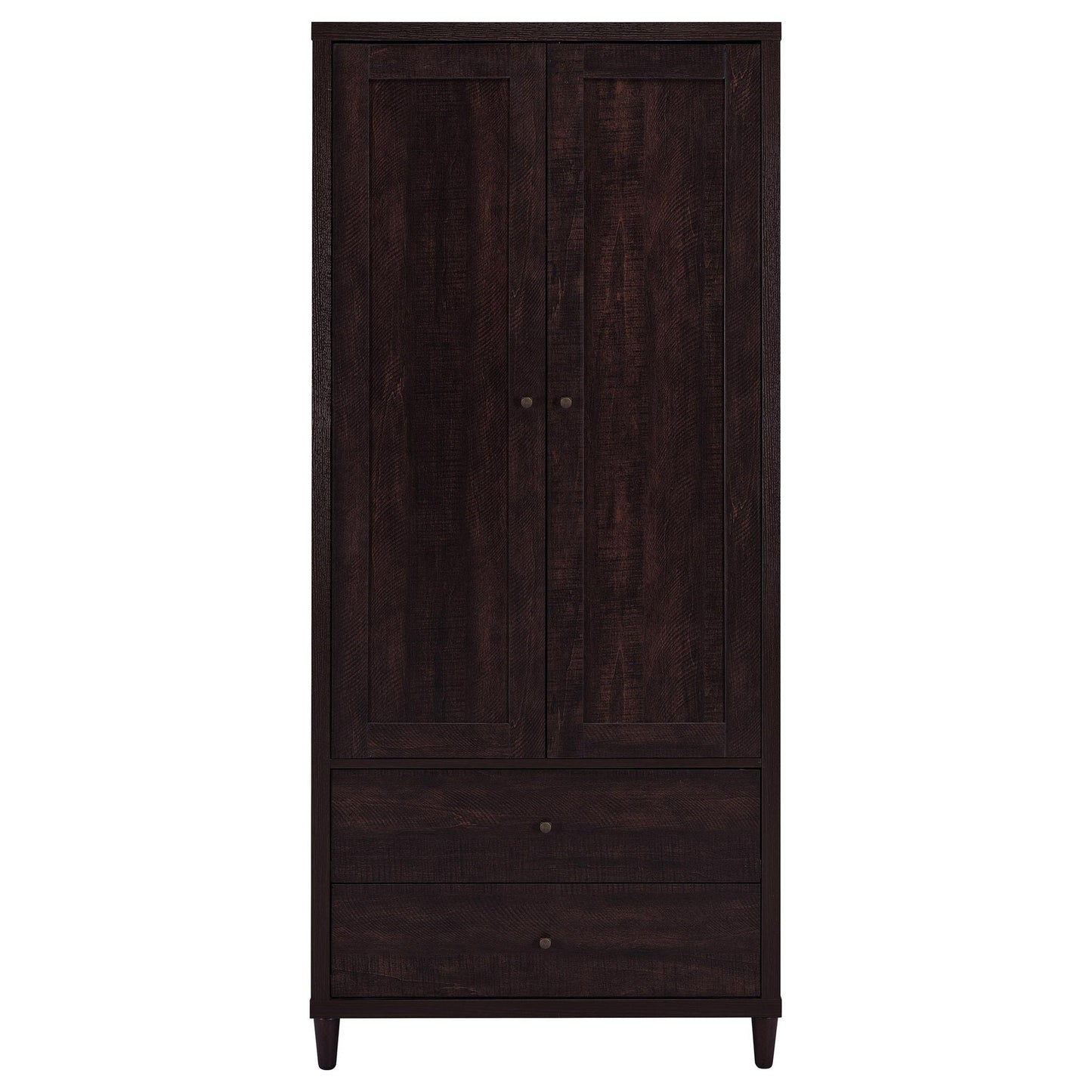 Nestor - 2 Drawer Tall Accent Cabinet With 2 Doors - Rustic