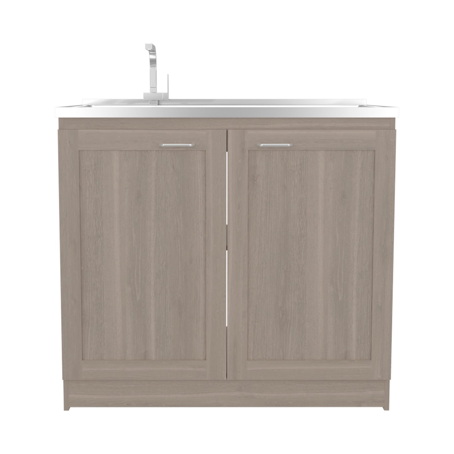 Utility Sink Cabinet 36" H, 2 Doors, 2 Shelves