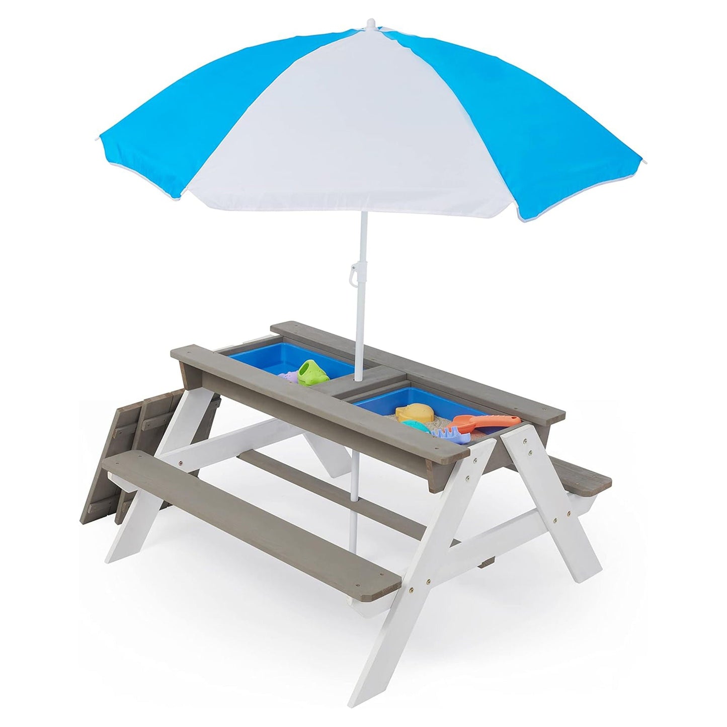 Kids Picnic Table With Sand and Water Table Conversion