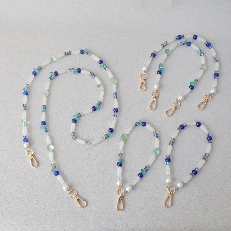 Fashion Bead Bracelet Accessories Crossbody Bag Chain