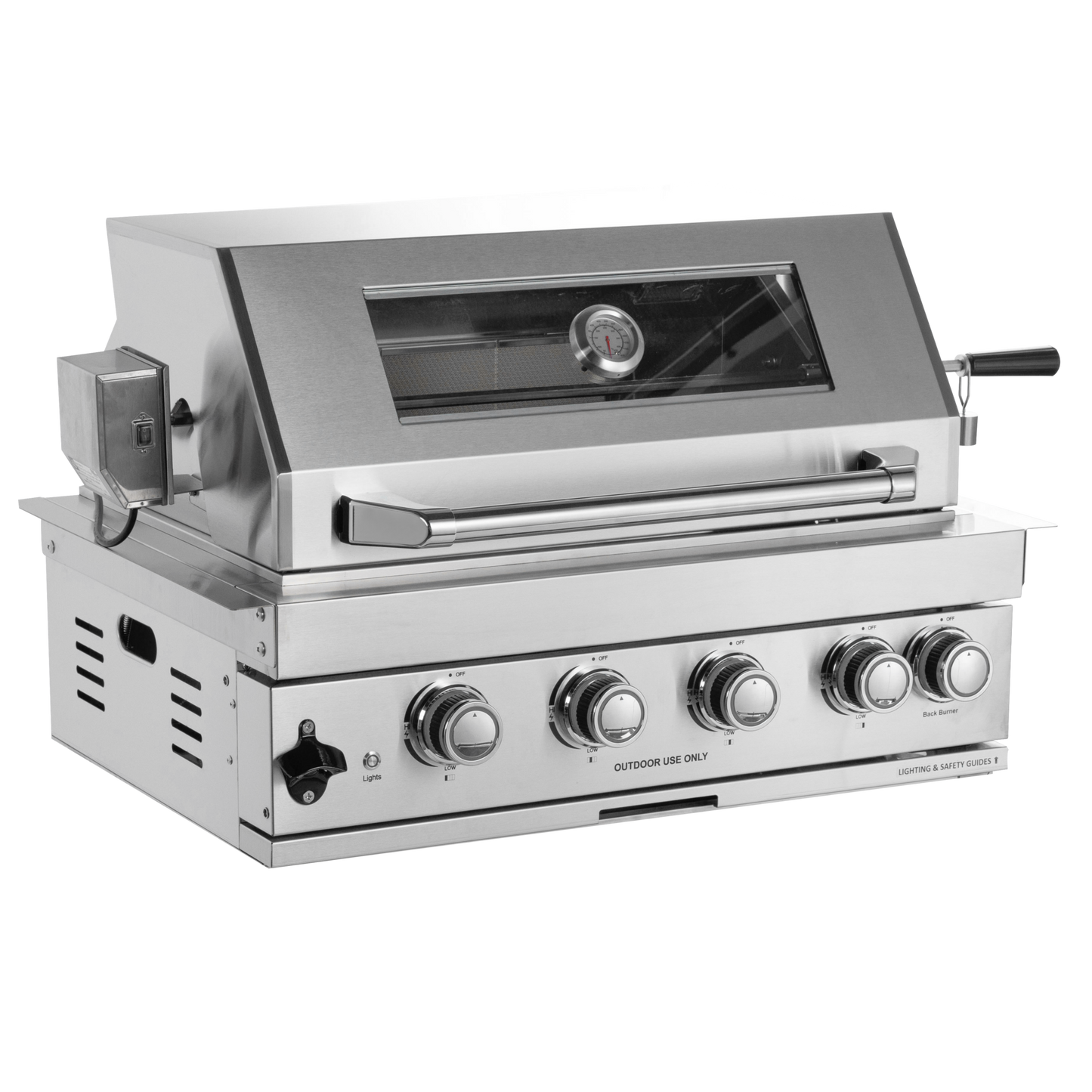 NL-4B02-W Four Burner Gas Grill, 48000 BTU Stainless Steel Built-In Grill