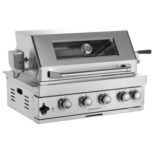 NL-4B02-W Four Burner Gas Grill, 48000 BTU Stainless Steel Built-In Grill