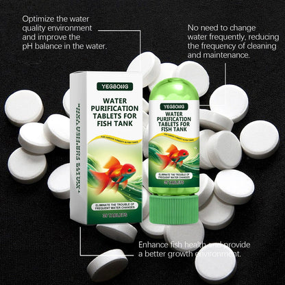 Fish Tank Water Purification Tablets Algae-inhibiting Sludge Water Body Maintenance Impurity Treatment Clean Water Purification Tablets