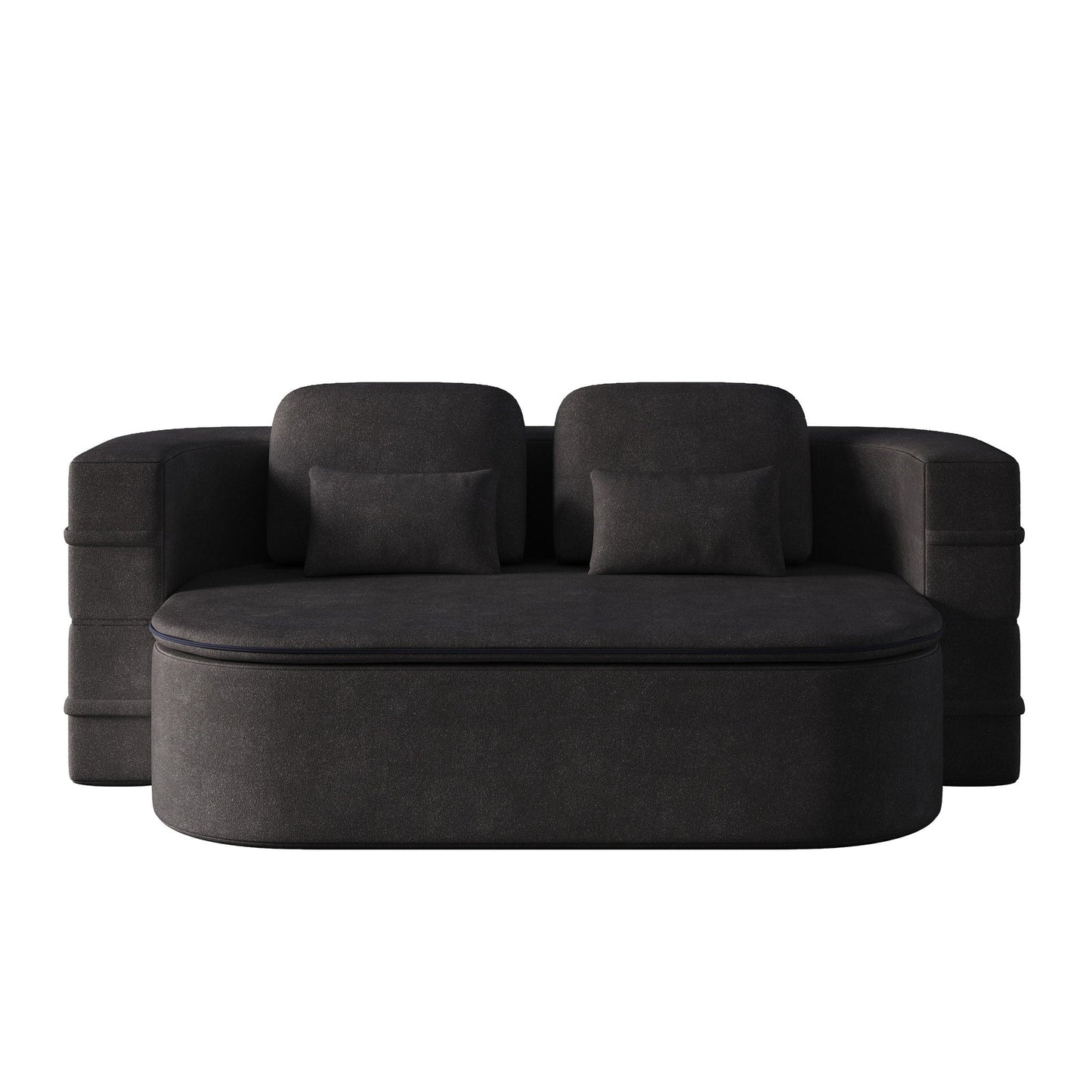 2 In 1 Foldable Sofa Bed With Multi Functional Blanket, Floor Lounge Sofa