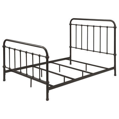 Livingston Metal Full Open Frame Bed Dark Bronze