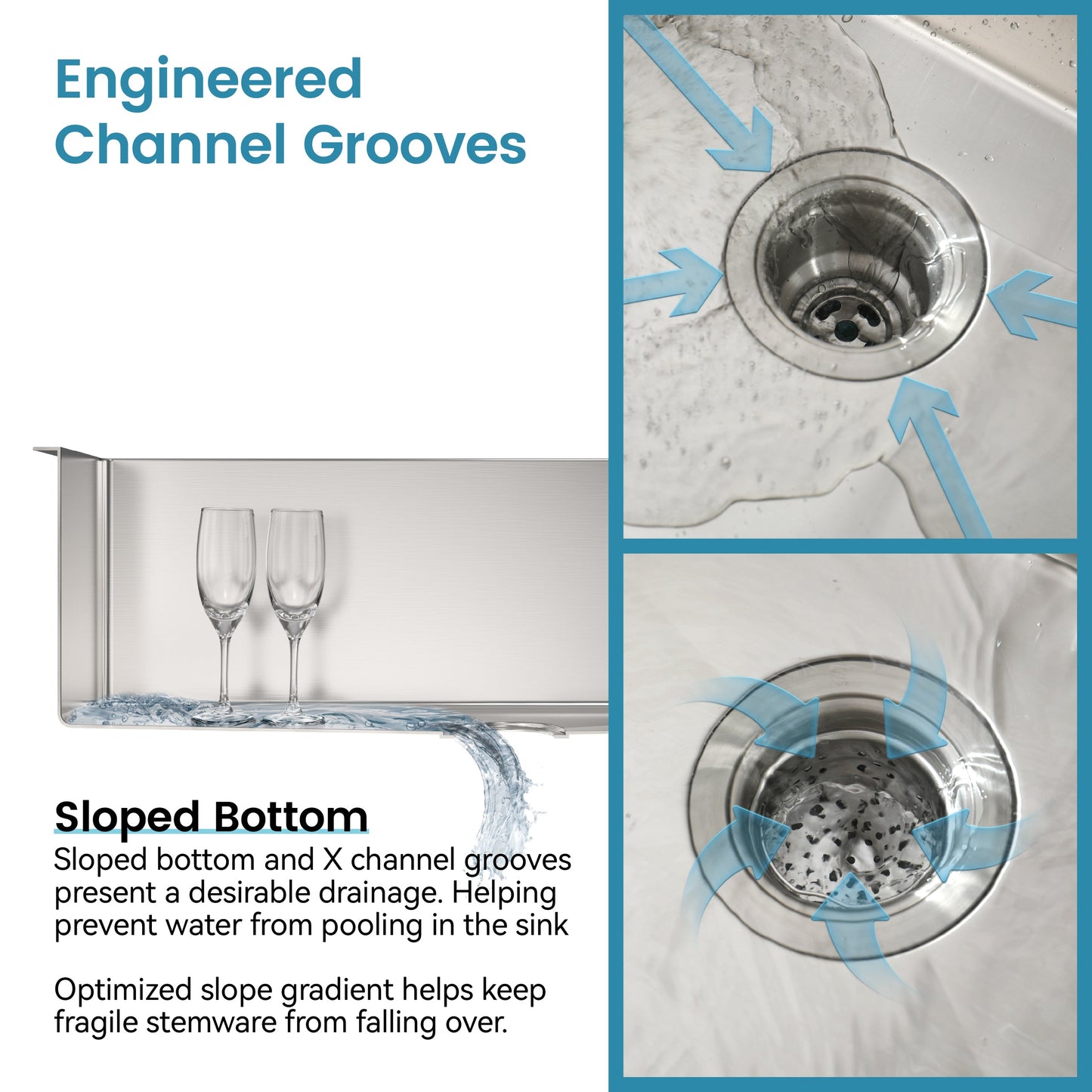 Stainless Steel Kitchen Sink, 30″x19″ Single Bowl, Undermount