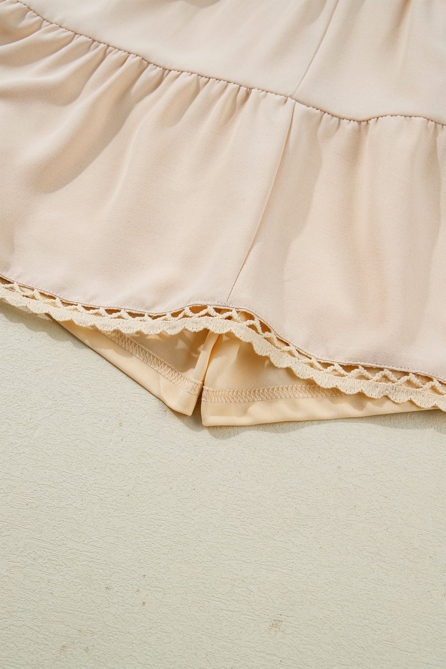 Millie Trim Boho Ruffled PLUS Shorts