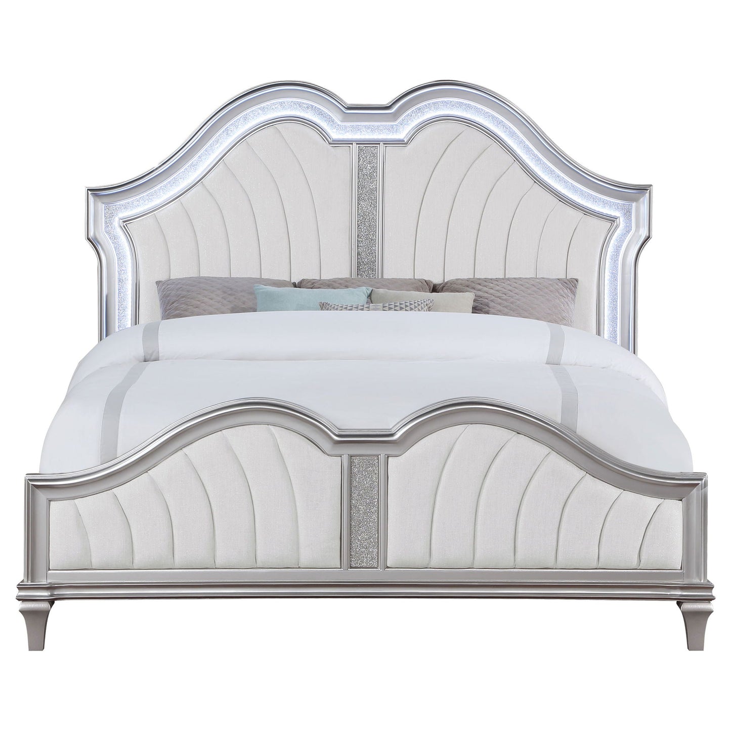Katerina - Platform Bed With LED Light