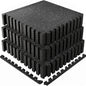 0.79 Inch Thick Gym Floor Mats with Interlocking Design - Black