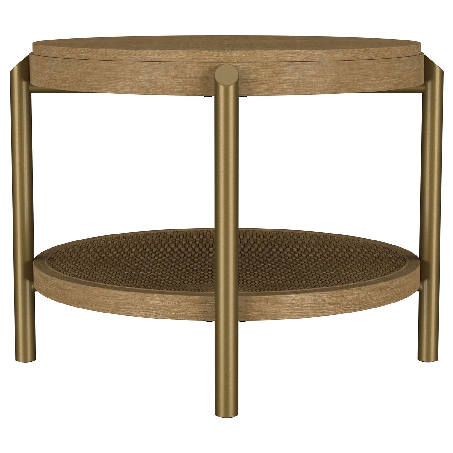 Benson - Round Table With Storage Shelf