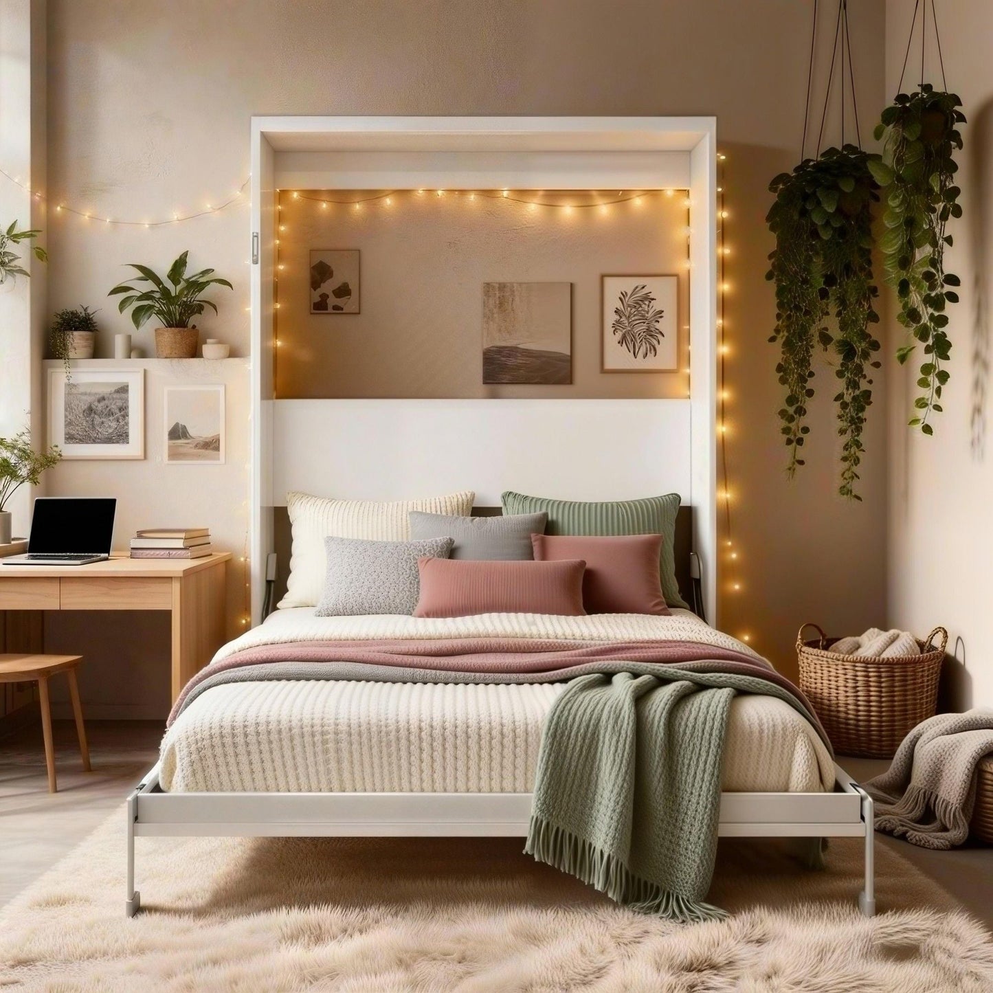 Folding Vertical Murphy Wall Bed