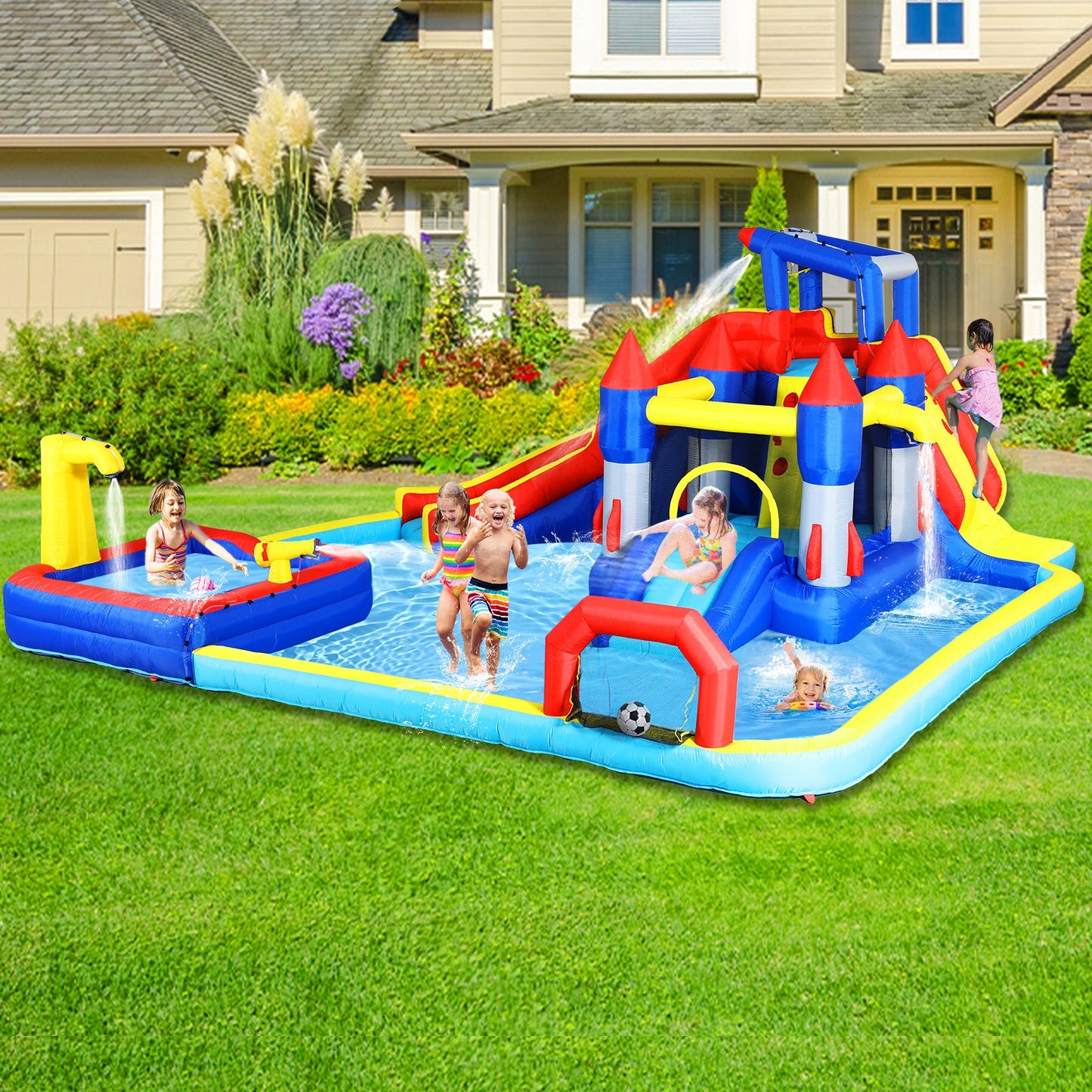 10 in1 Inflatable Slide Water Park and Bouncing House