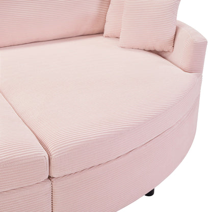 Oversized Double Chaise Lounge Sofa With USB Ports