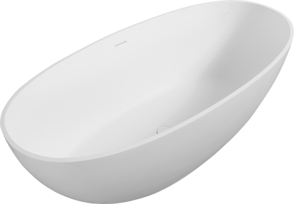 65" Freestanding Solid Surface Bathtub