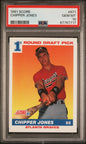 Graded 1991 Score Chipper Jones #671 Rookie RC Baseball Card PSA 10 Gem Mint