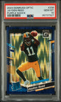 Graded 2023 Panini Donruss Optic Jayden Reed #239 Purple Shock Rookie RC Football Card PSA 10 Gem Mint