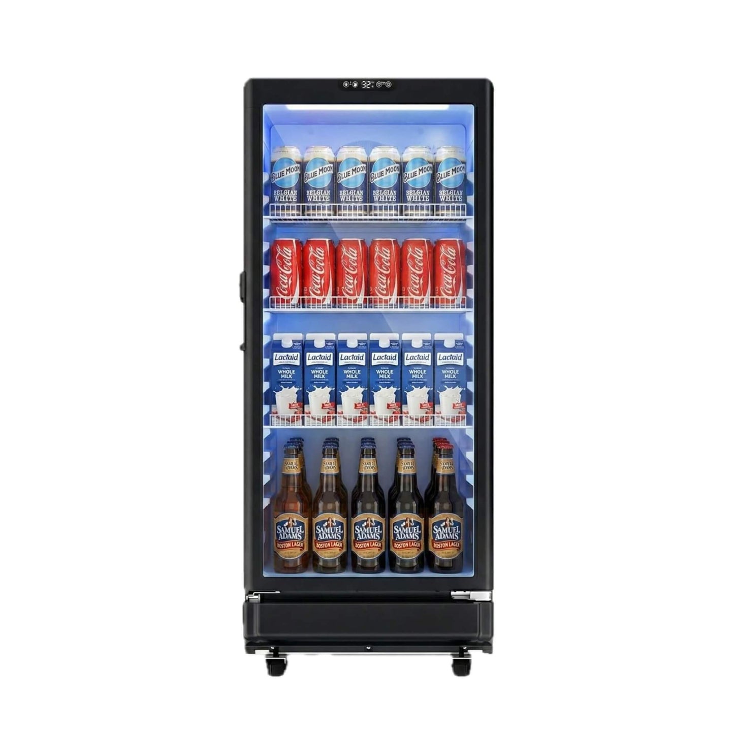 6.0 Cu.Ft Commercial Beverage Refrigerator With Glass Door And Adjustable Shelves (SAK28460)