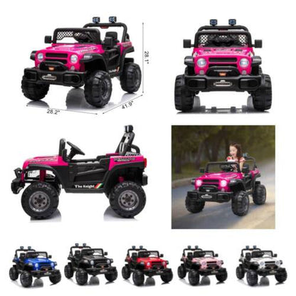 6 Colors Kids Ride-On Truck with Remote Control - Battery Powered Electric Car for Gifting