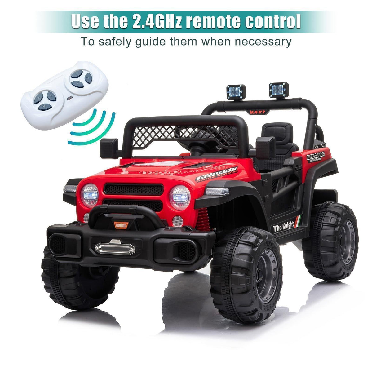 6 Colors Kids Ride-On Truck with Remote Control - Battery Powered Electric Car for Gifting