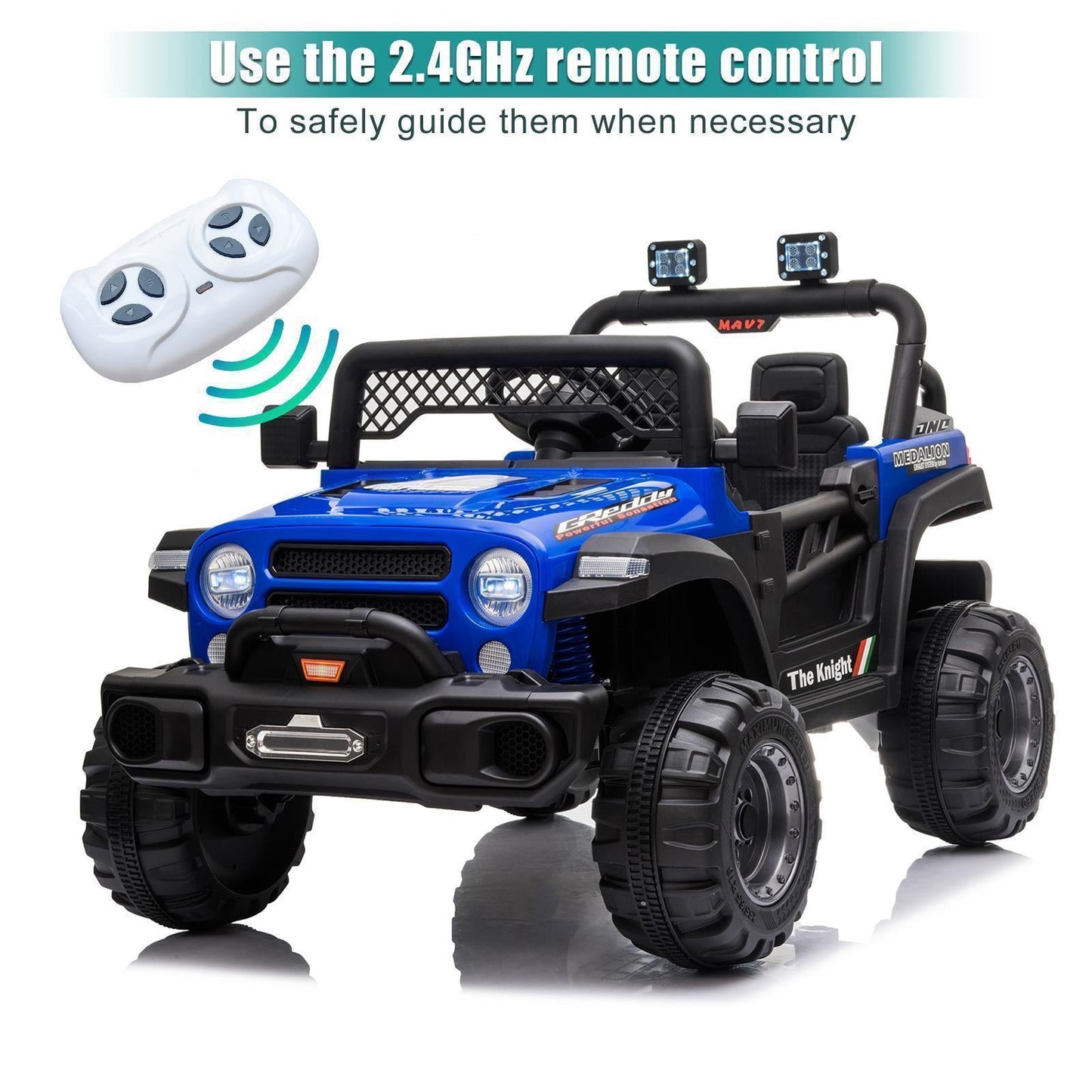 6 Colors Kids Ride-On Truck with Remote Control - Battery Powered Electric Car for Gifting