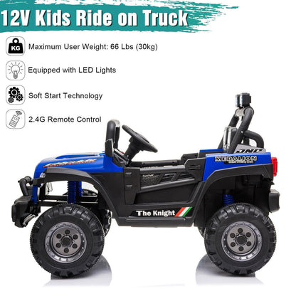 6 Colors Kids Ride-On Truck with Remote Control - Battery Powered Electric Car for Gifting