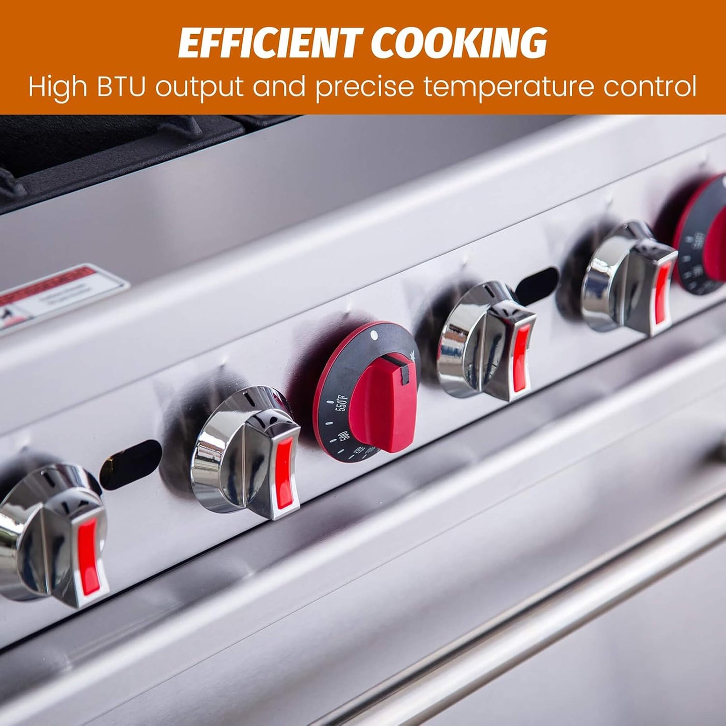 60-Inch Commercial 6-Burner 276K BTU Gas Range With Dual Ovens, Griddle And Salamander (SAK56914)