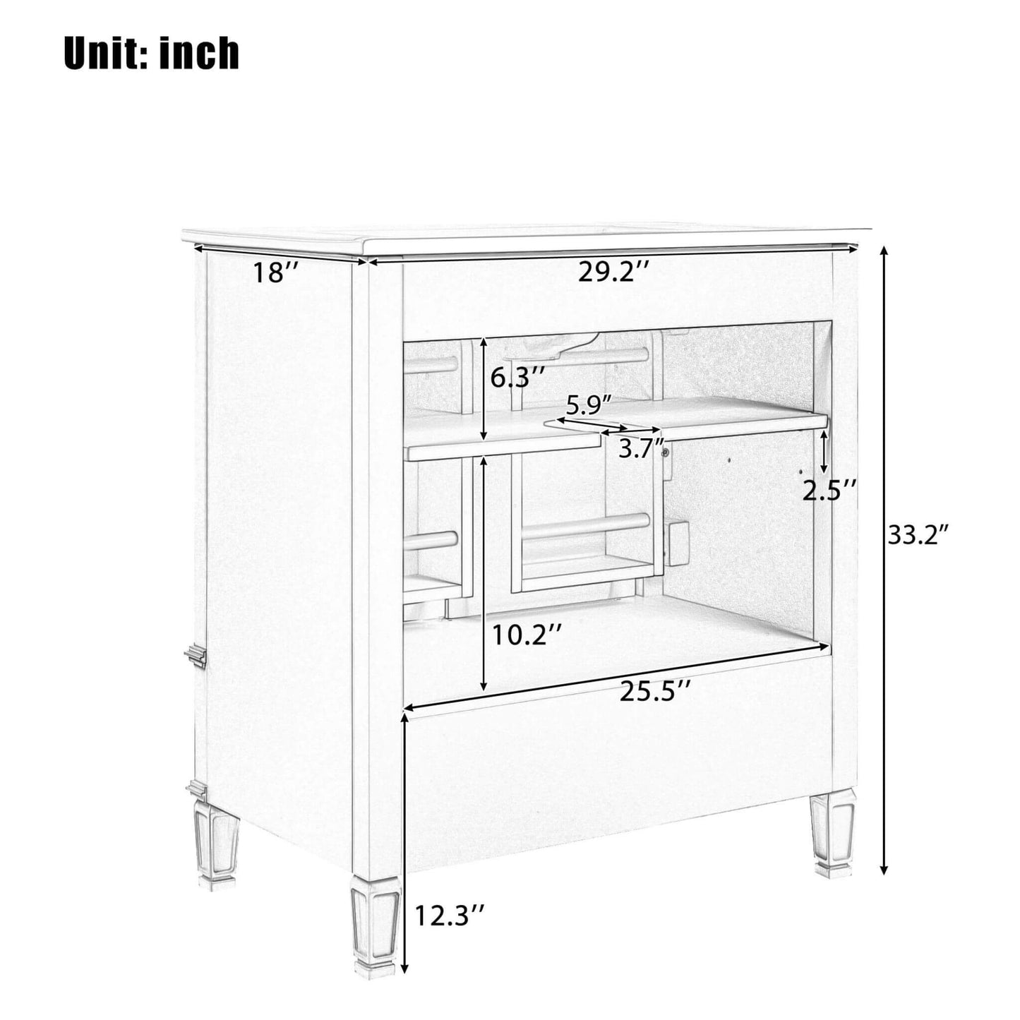 Nuvia 60-Inch Green Vintage Double Sink Vanity With Cabinets And Drawers (SAK26149)