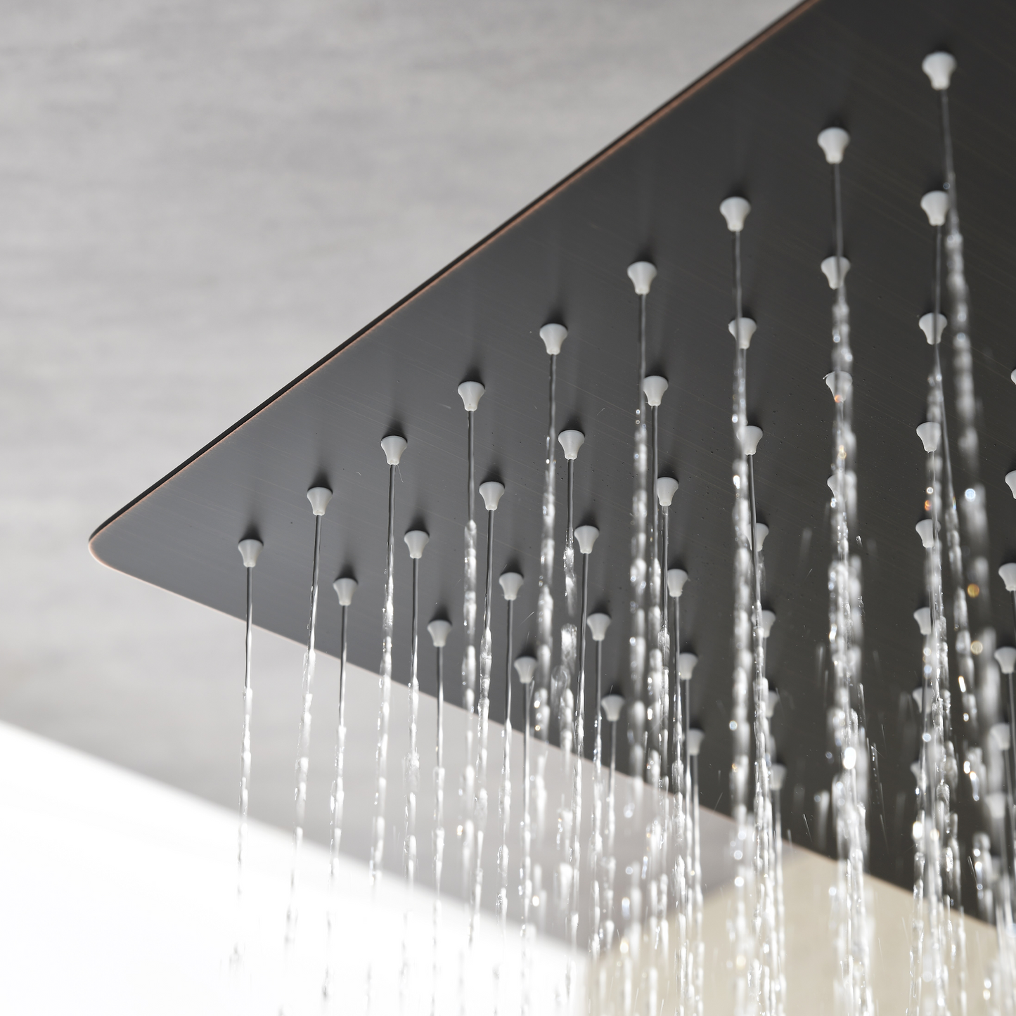 10 Inch Wall Mount Rainfall Square Shower Head, Oil Rubbed Bronze
