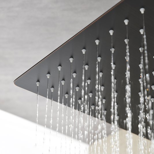 10 Inch Wall Mount Rainfall Square Shower Head, Oil Rubbed Bronze
