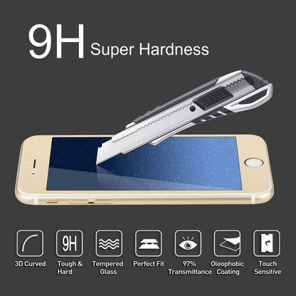 Screen Protector for iPhone 6 Plus 3D Edge Tempered Glass Phone Screen Saver HD Anti-Scratch Tempered Glass Film