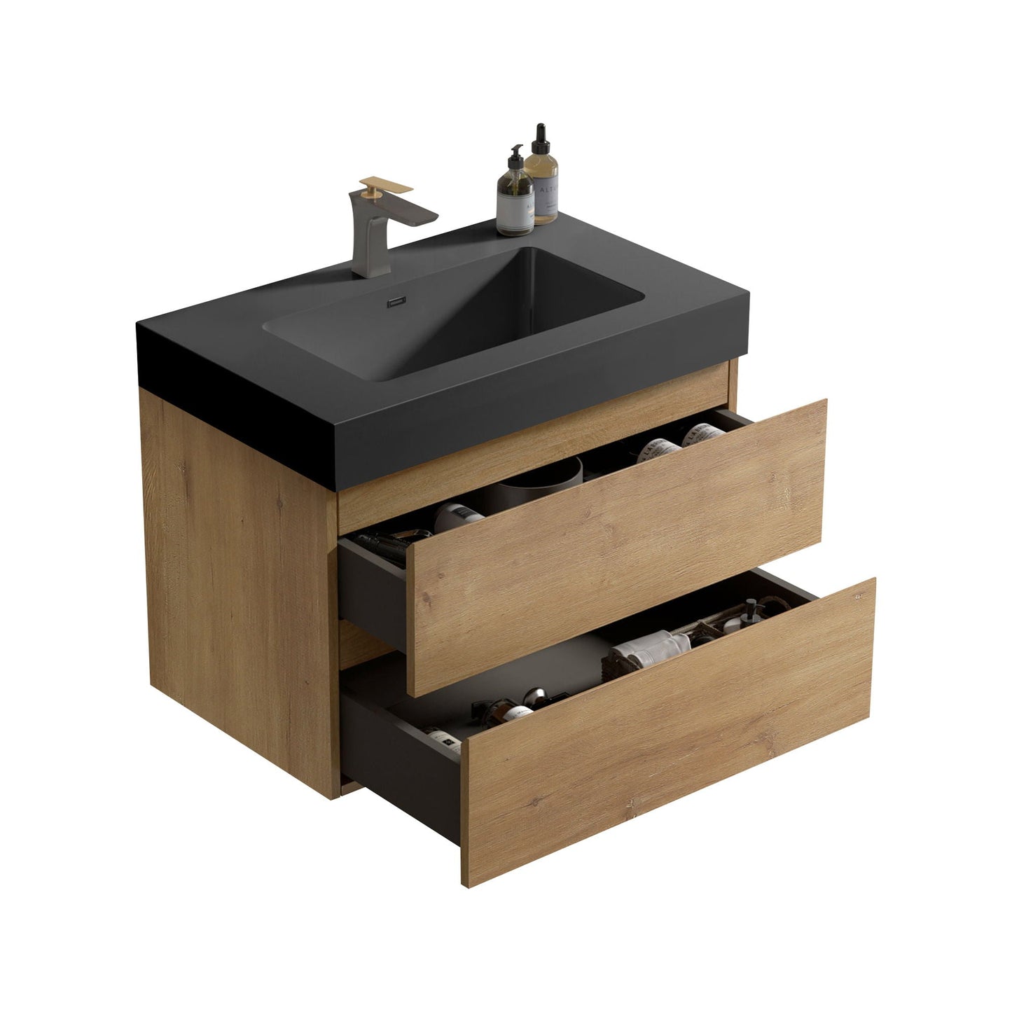 Alice Natural Oak Bathroom Vanity With Sink