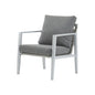 Modern Lounge Chair With Rope Accents And Cushions