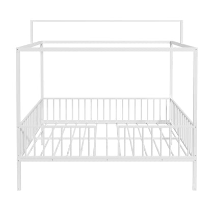 3 In 1 Convertible Montessori Floor Bed With Fenced Support