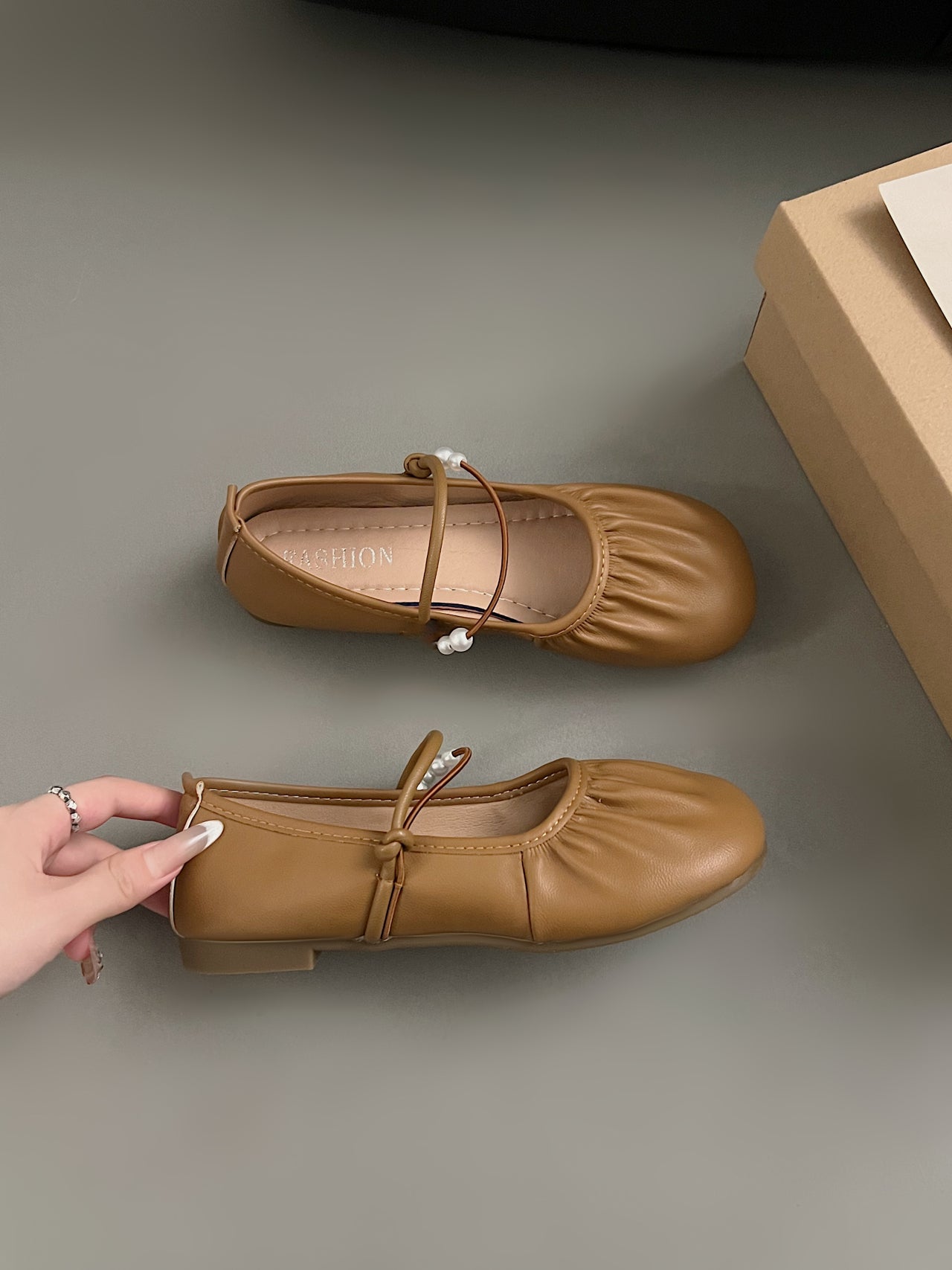 2026 Fall New Silver Mary Jane Loafers, French Gentle Shallow Vamp Flats Women Dress Shoes For Skirts