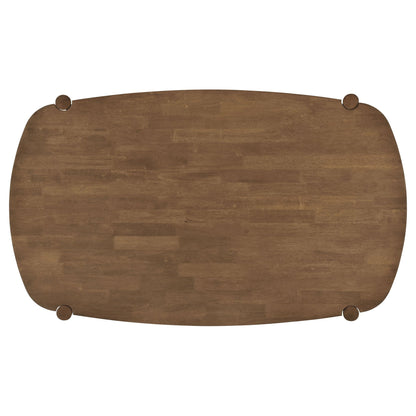 Dortch 7-piece Oval Solid Wood Dining Set Walnut