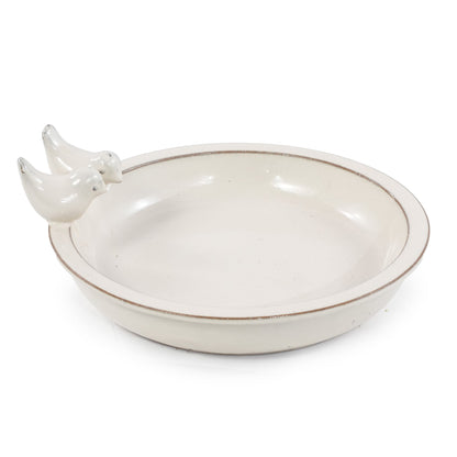 Handmade Ceramic Bird Bath, 11.8 Inch